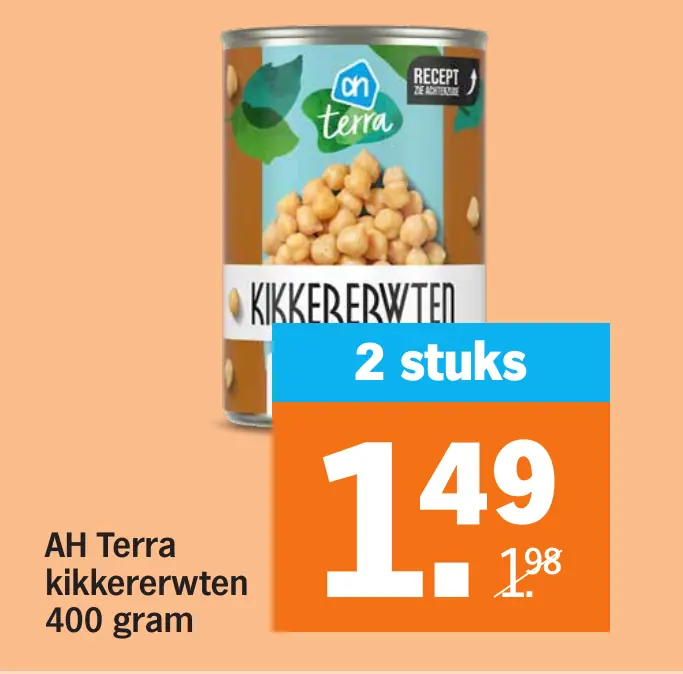 AH Terra kikkererwten 400 gram