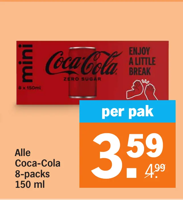 Alle Coca-Cola 8-packs 150 ml