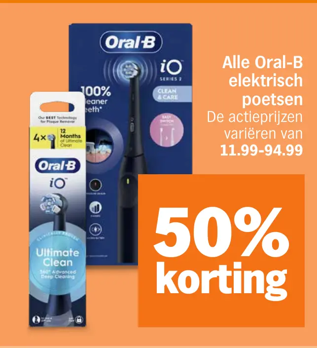 Alle Oral-B elektrisch poetsen