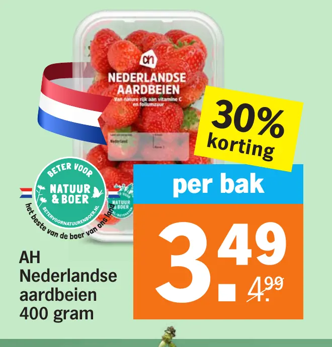 AH Nederlandse aardbeien 400 gram