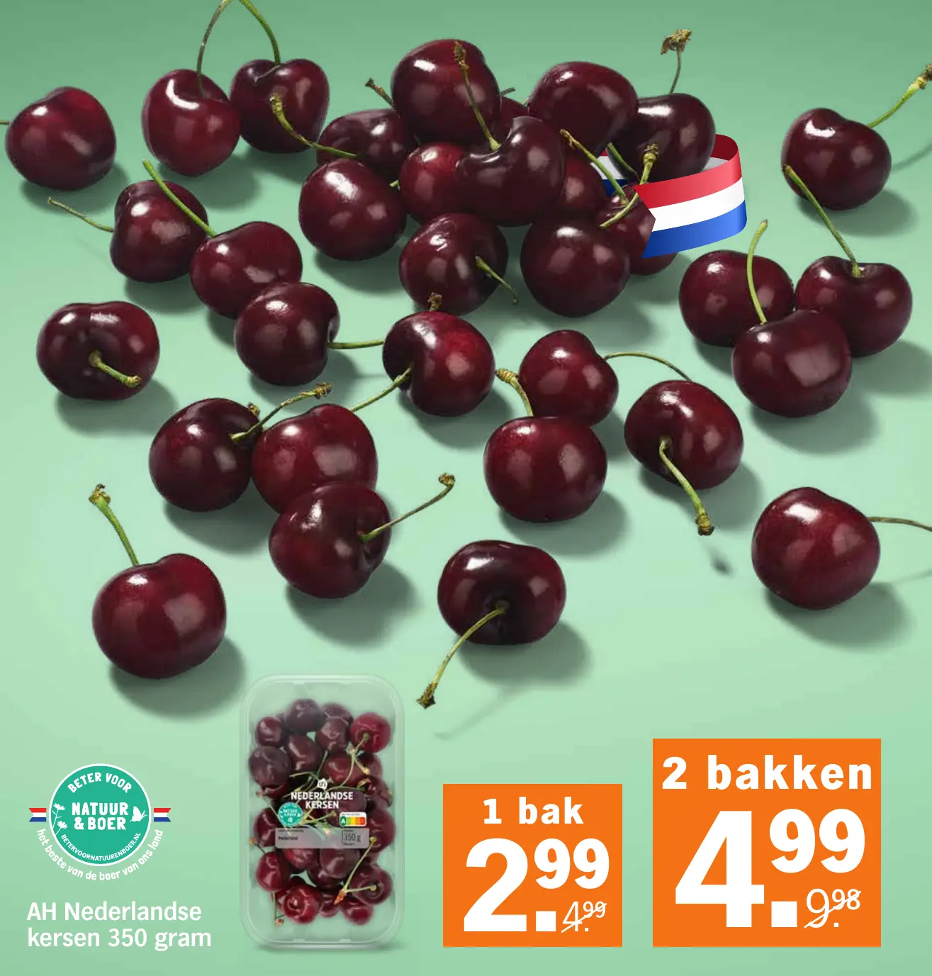 AH Nederlandse kersen 350 gram