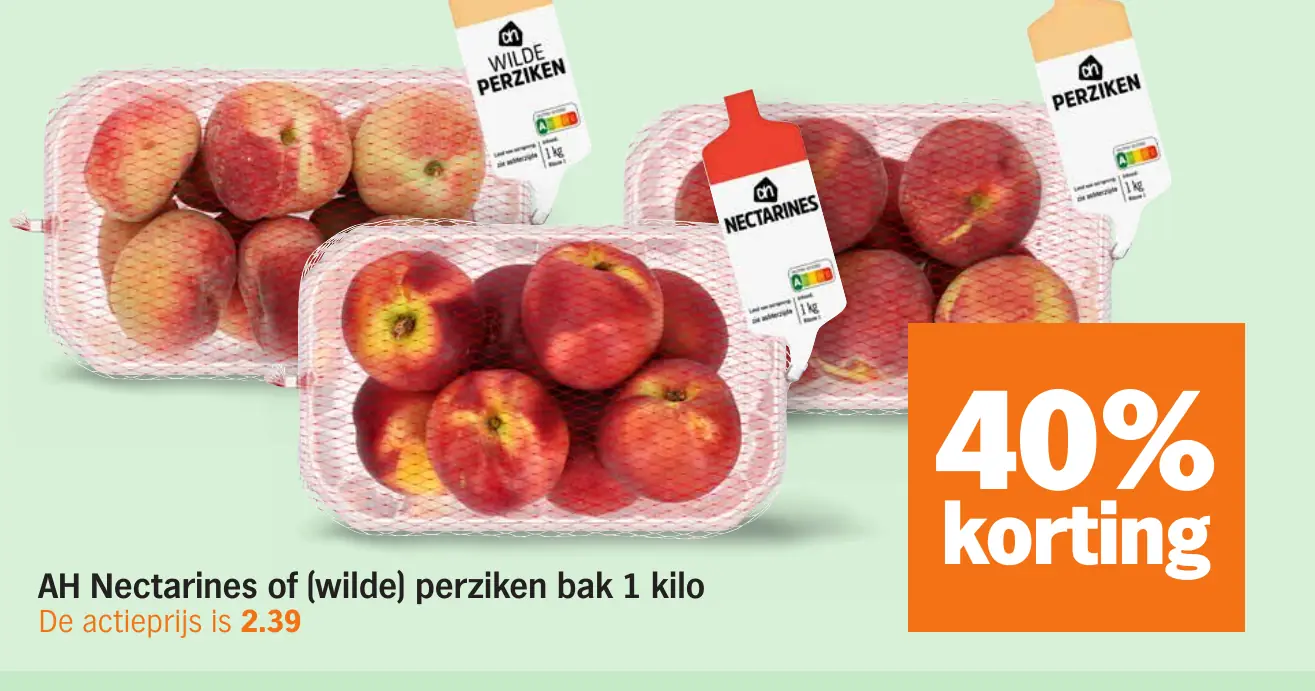 AH Nectarines of (wilde) perziken bak 1 kilo