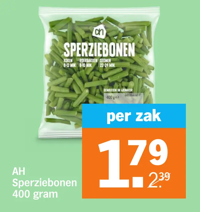 AH Sperziebonen 400 gram