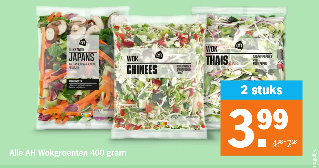Alle AH Wokgroenten 400 gram