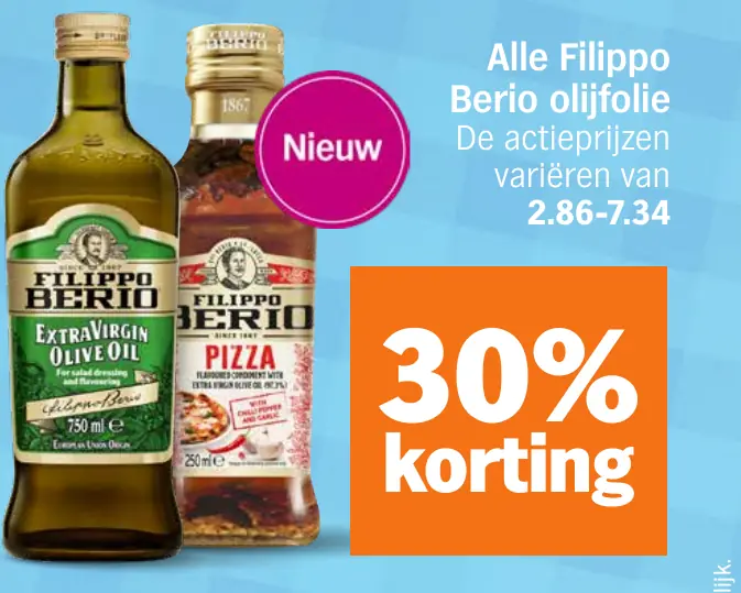 Alle Filippo Berio olijfolie
