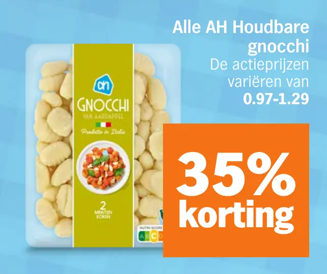 Alle AH Houdbare gnocchi