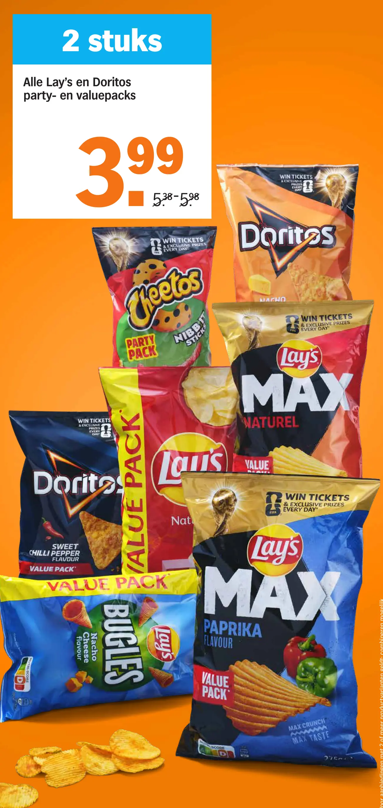 Alle Lay's en Doritos valuepacks