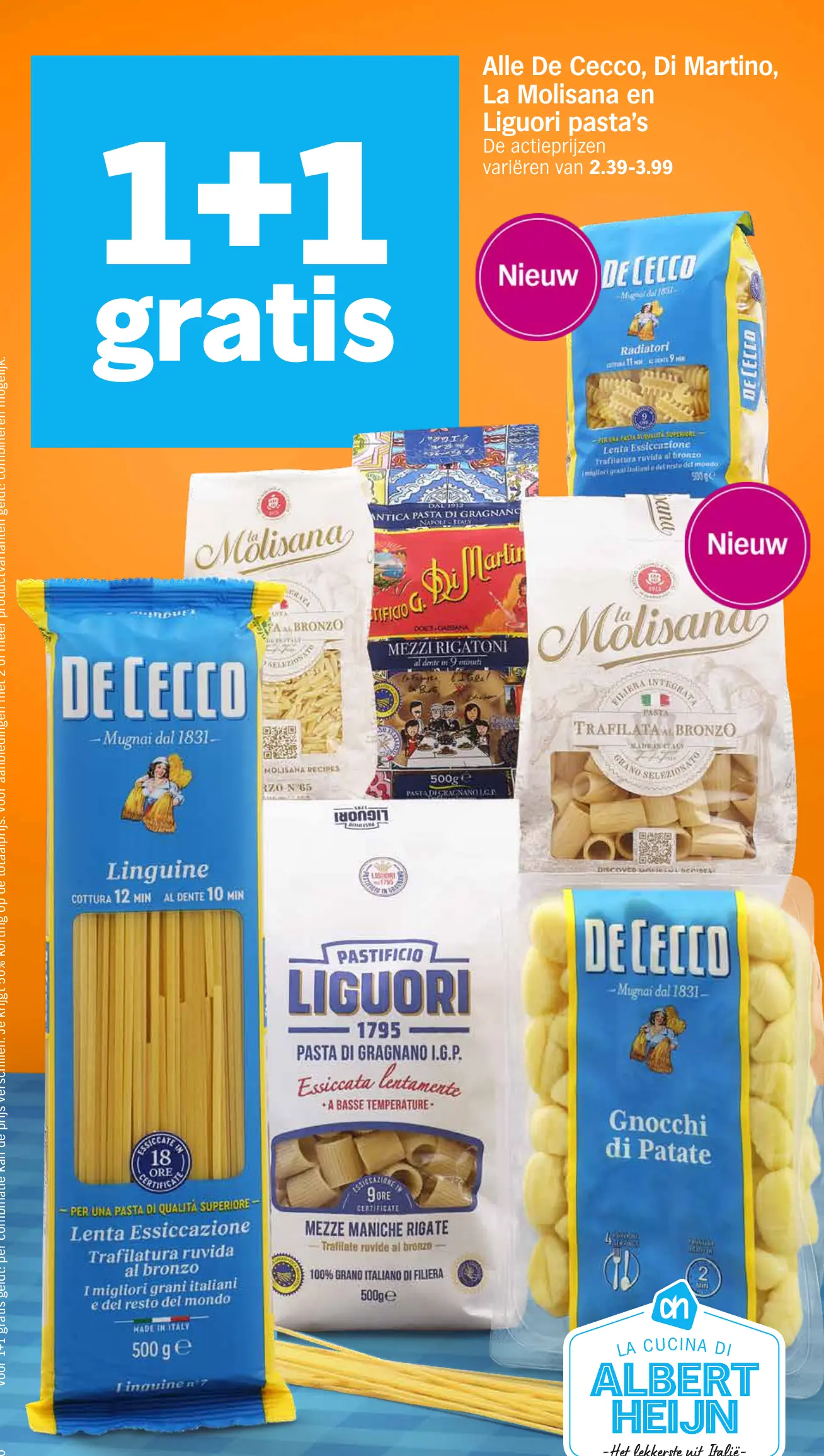 Alle De Cecco, Di Martino, La Molisana en Liguori pasta's