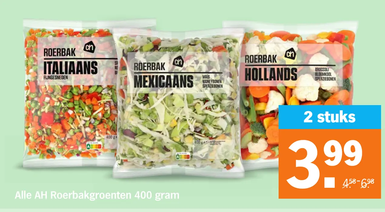 Alle AH Roerbakgroenten 400 gram