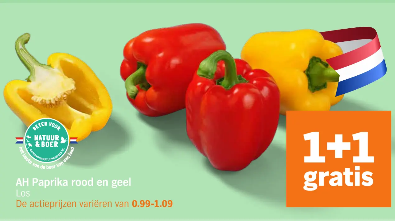 AH Paprika rood en geel