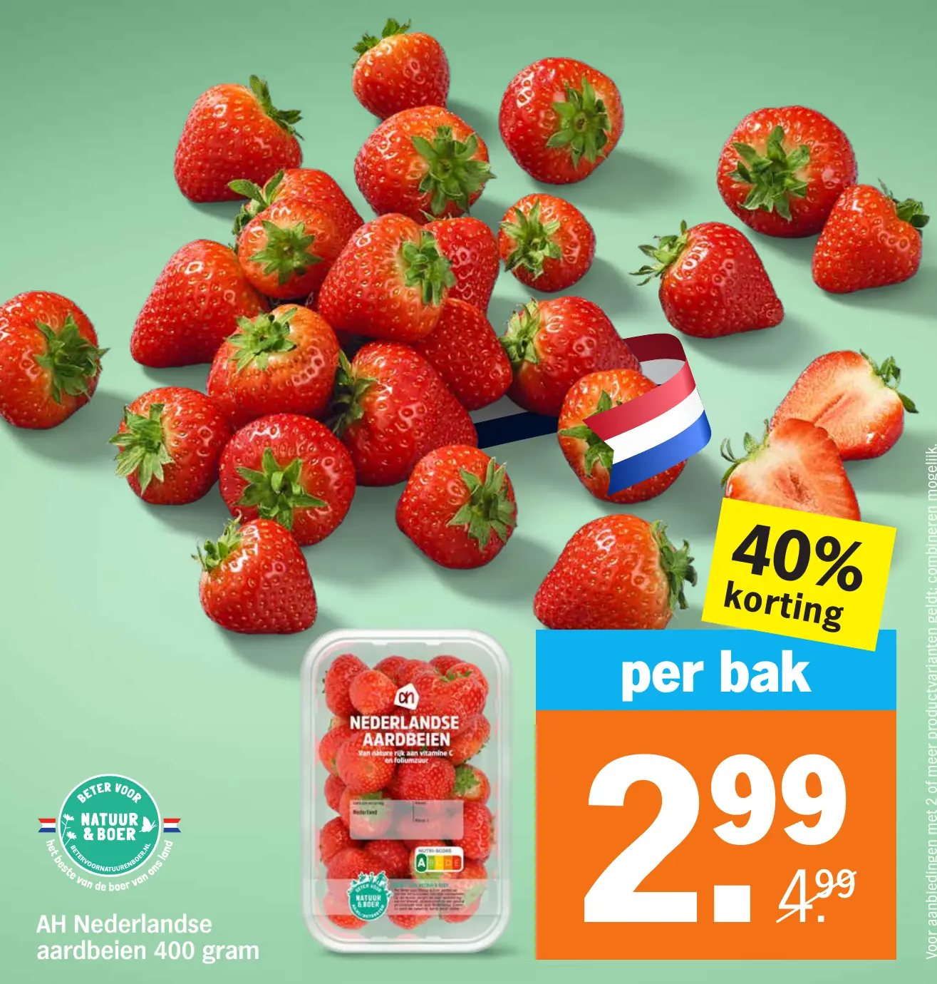 AH Nederlandse aardbeien 400 gram