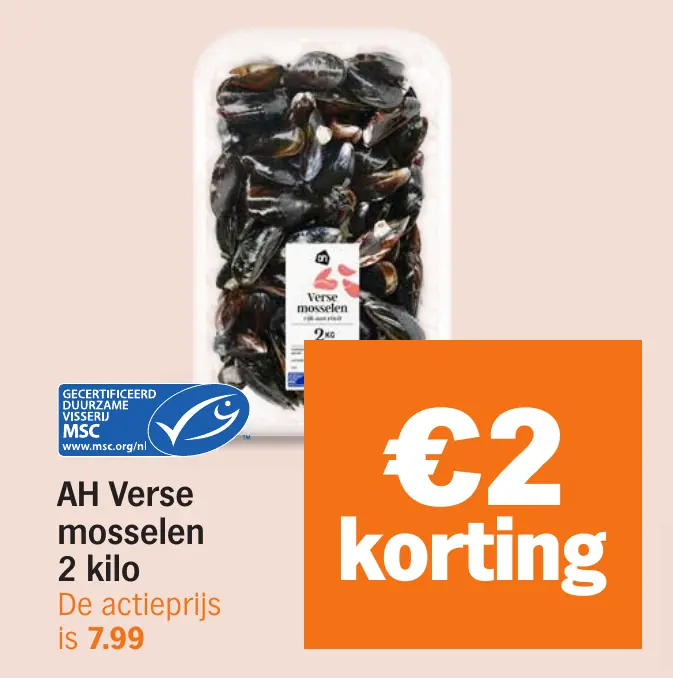 AH Verse mosselen 2 kilo