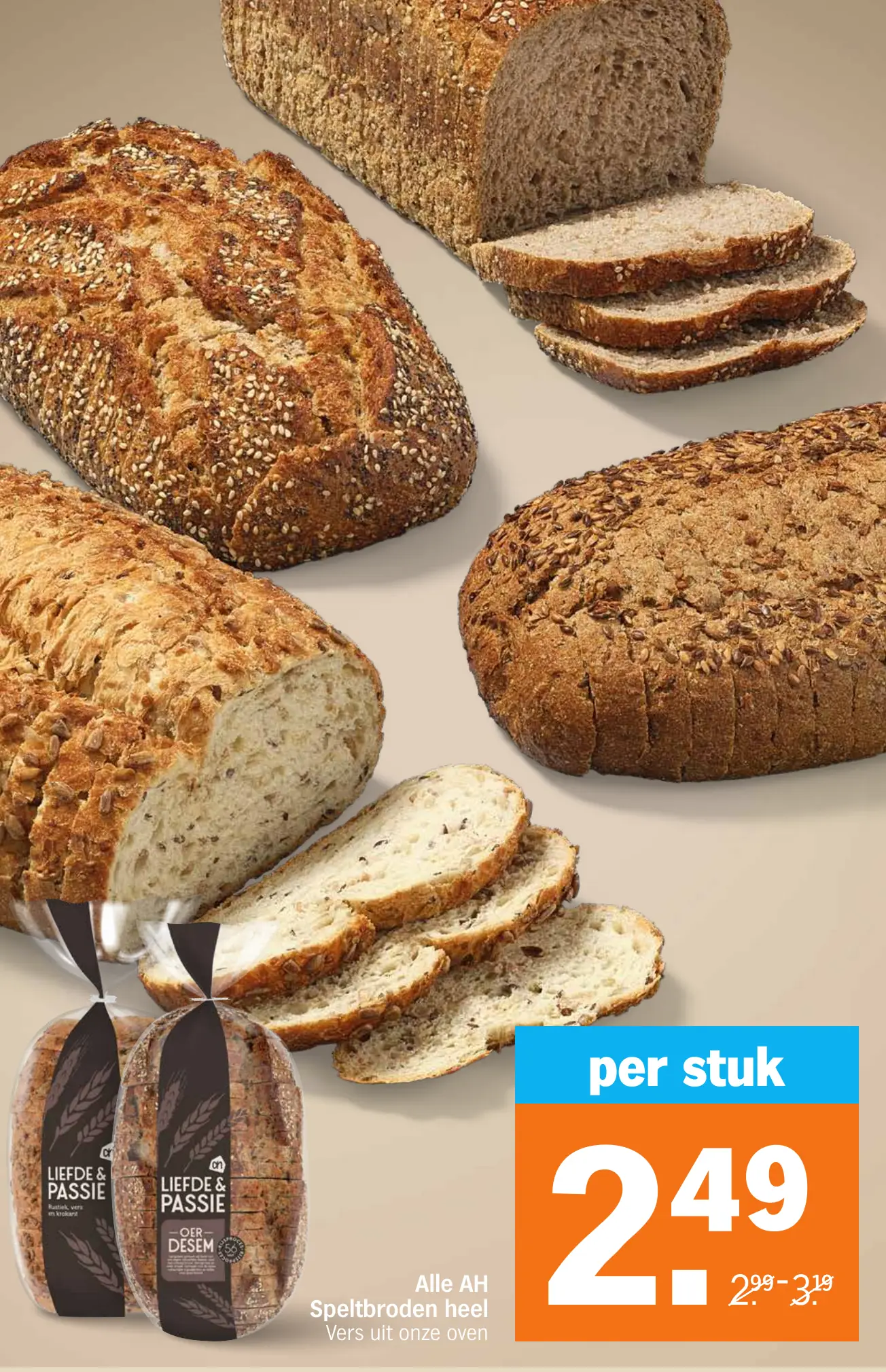 Alle AH Speltbroden heel