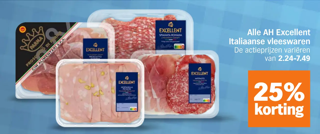Alle AH Excellent Italiaanse vleeswaren