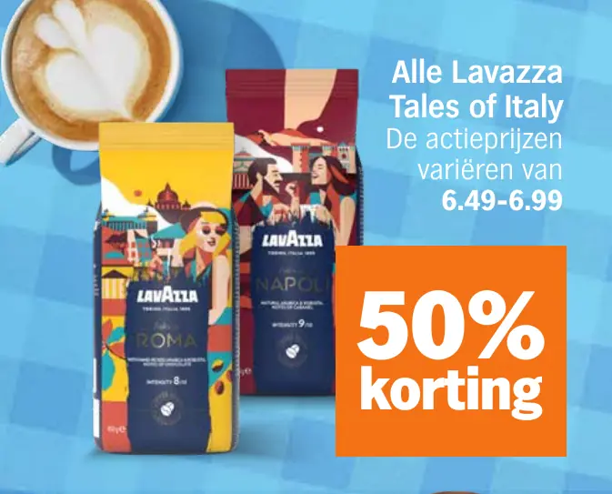Alle Lavazza Tales of Italy — 50% korting