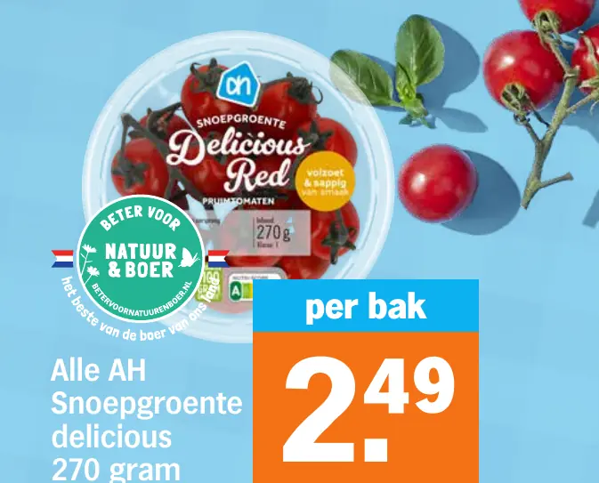 Alle AH Snoepgroente delicious 270 gram