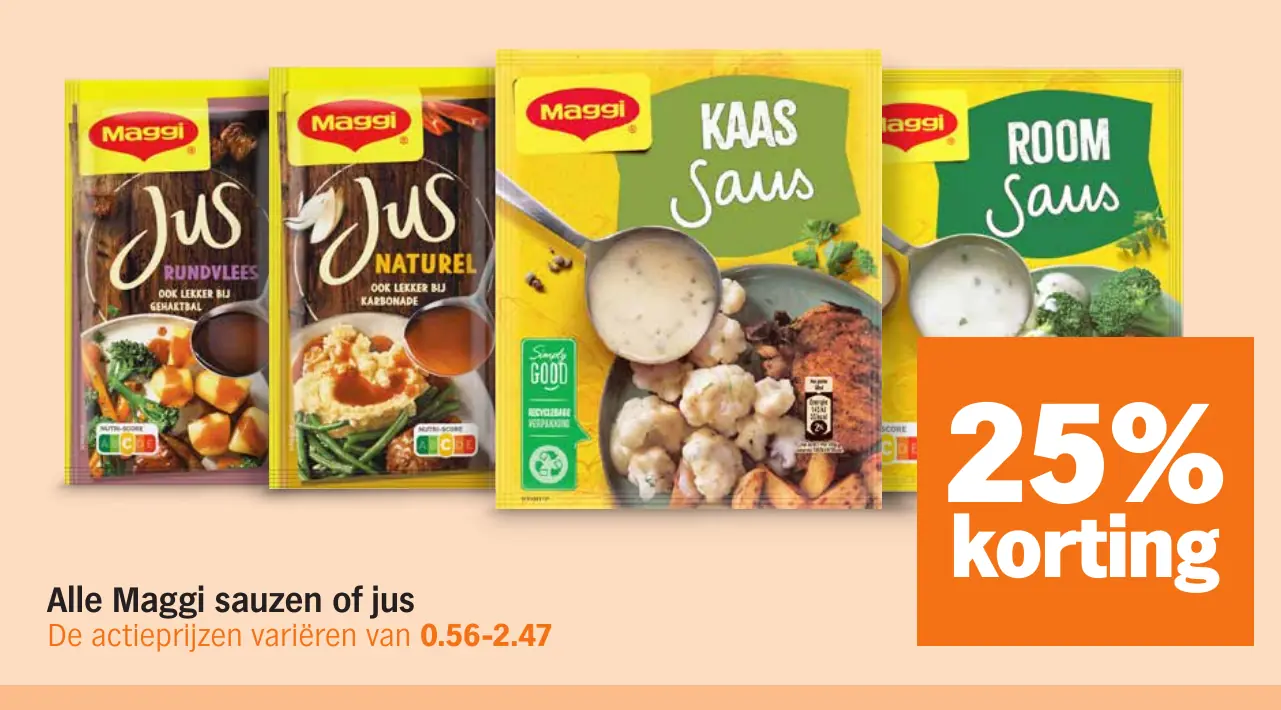 Alle Maggi sauzen of jus