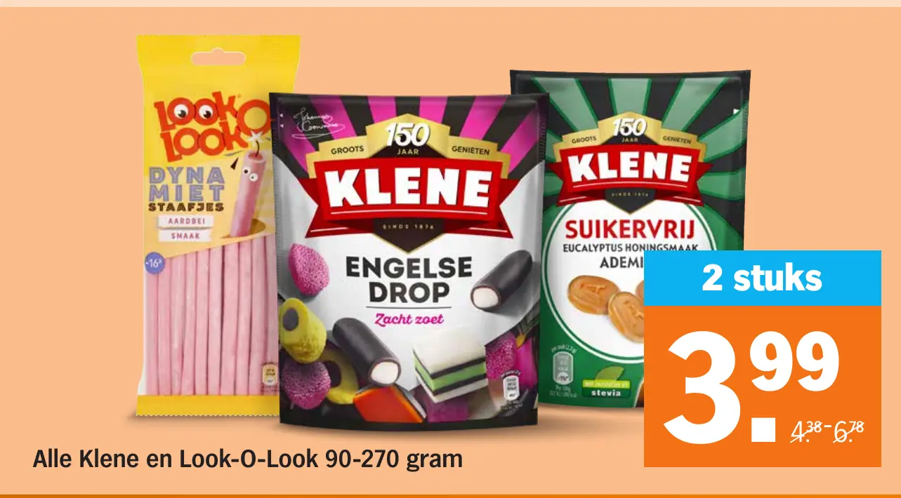 Alle Klene en Look-O-Look 90-270 gram