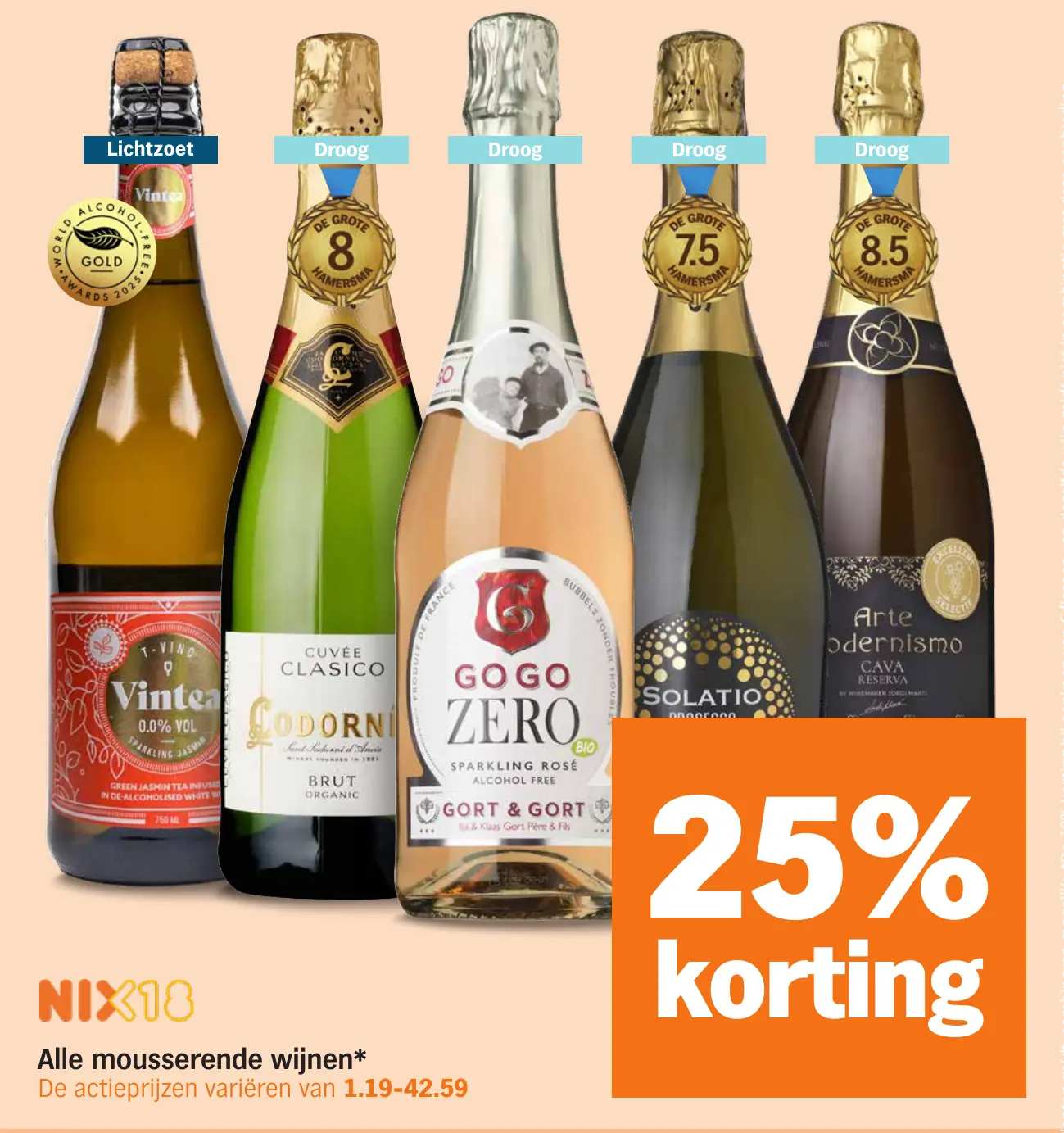 Alle mousserende wijnen