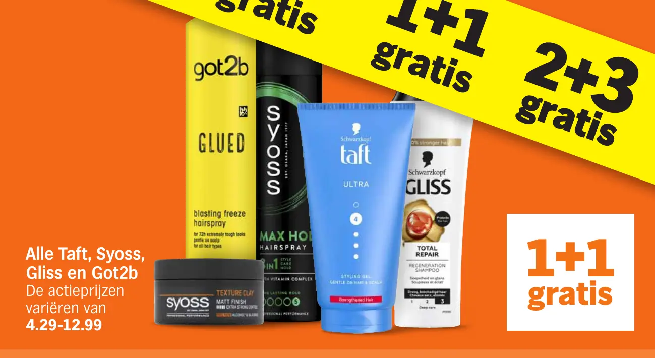Alle Taft, Syoss, Gliss en Got2b