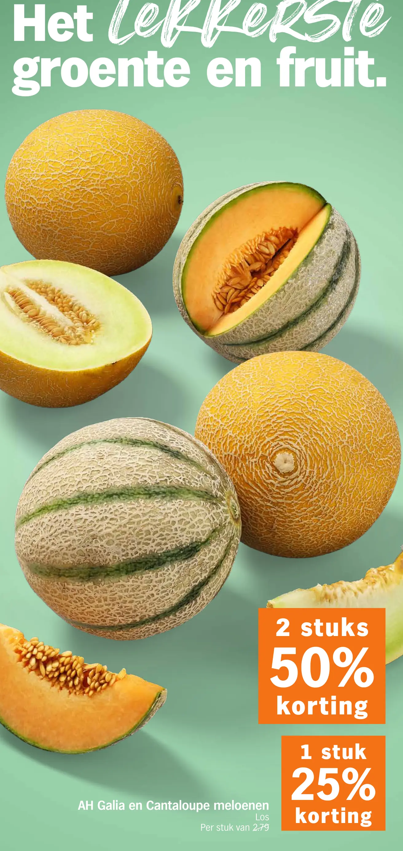 AH Galia en Cantaloupe meloenen