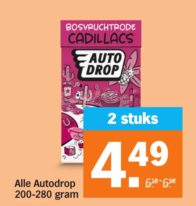 Alle Autodrop 200-280 gram