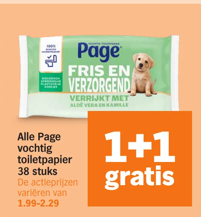 Alle Page vochtig toiletpapier 38 stuks