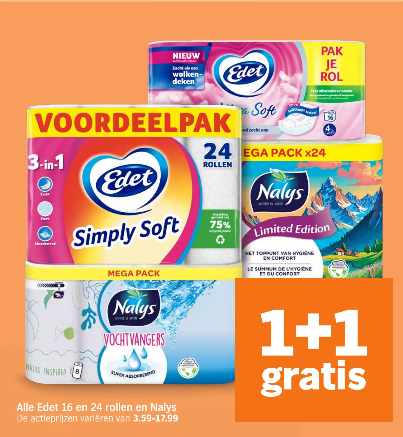 Alle Edet 16 en 24 rollen en Nalys