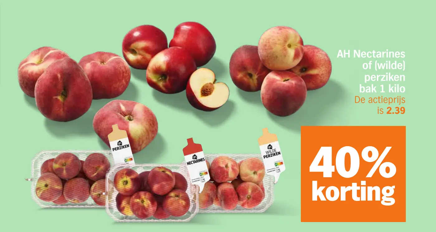 AH Nectarines of (wilde) perziken bak 1 kilo