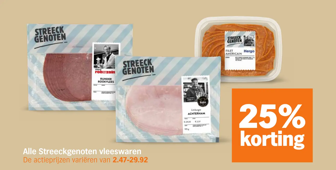 Alle Streeckgenoten vleeswaren