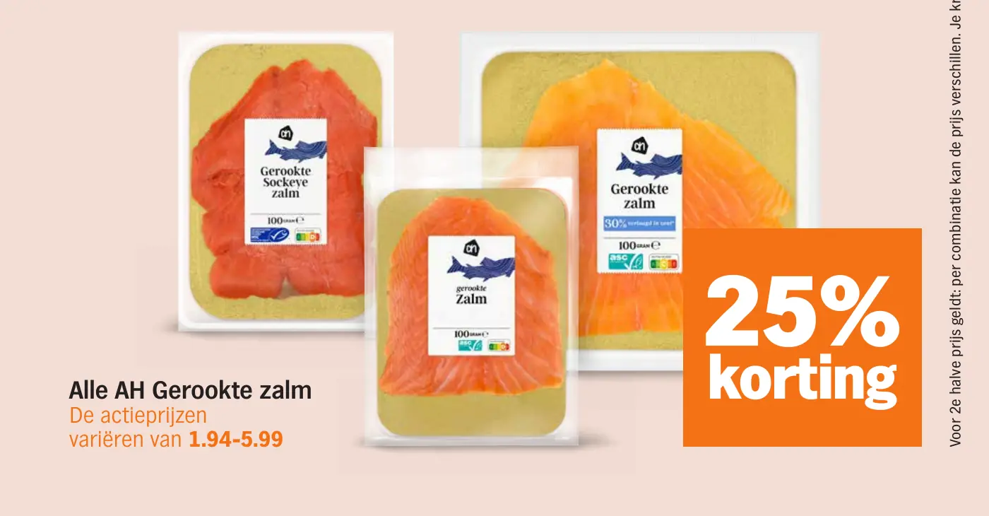 Alle AH Gerookte zalm