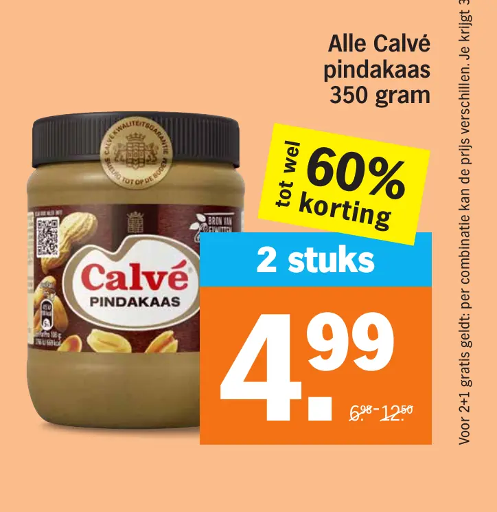 Alle Calvé pindakaas 350 gram