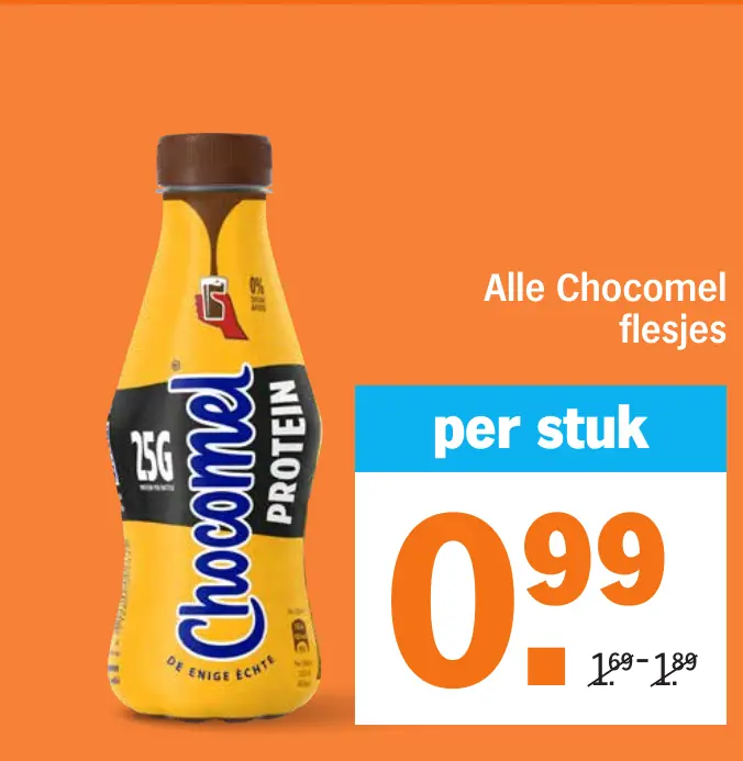 Alle Chocomel flesjes