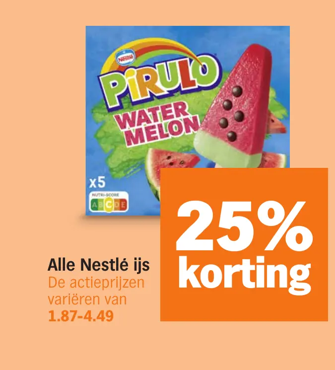 Alle Nestlé ijs