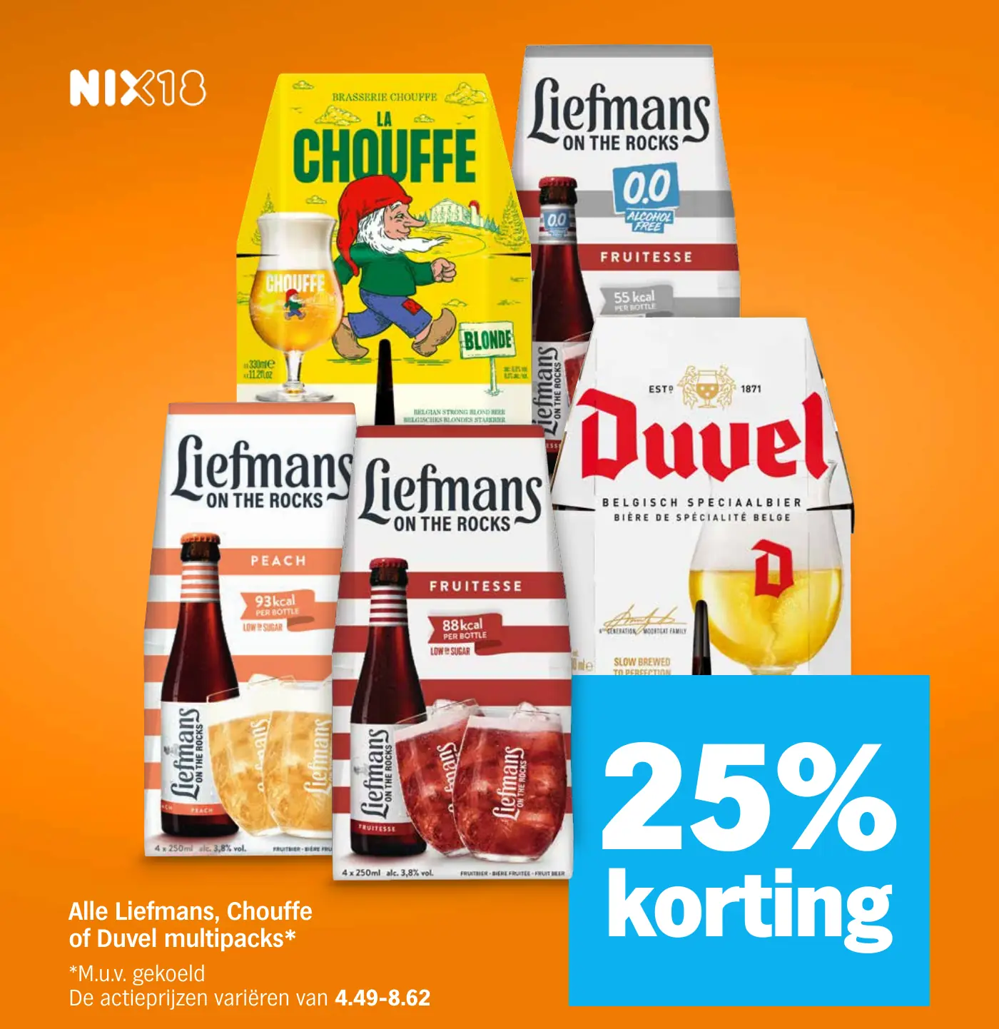 Alle Liefmans, Chouffe of Duvel multipacks