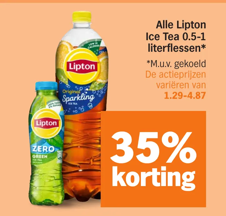 Alle Lipton Ice Tea 0.5-1 literflessen