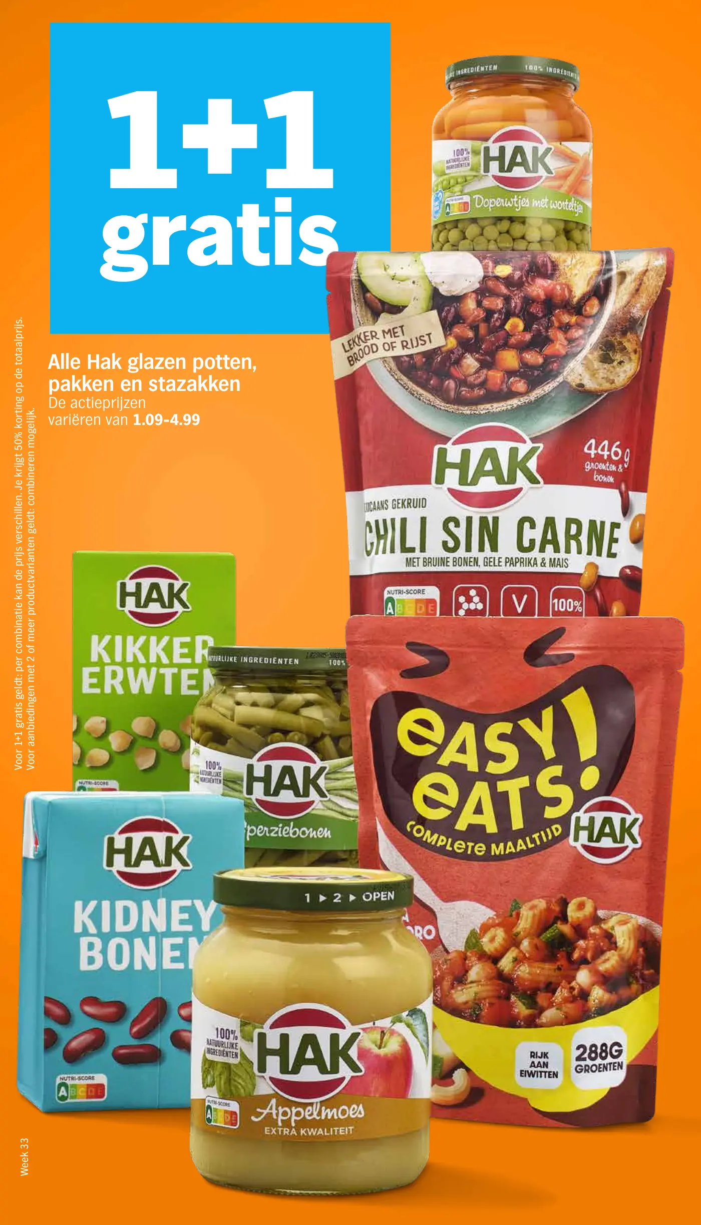 Alle Hak glazen potten, pakken en stazakken