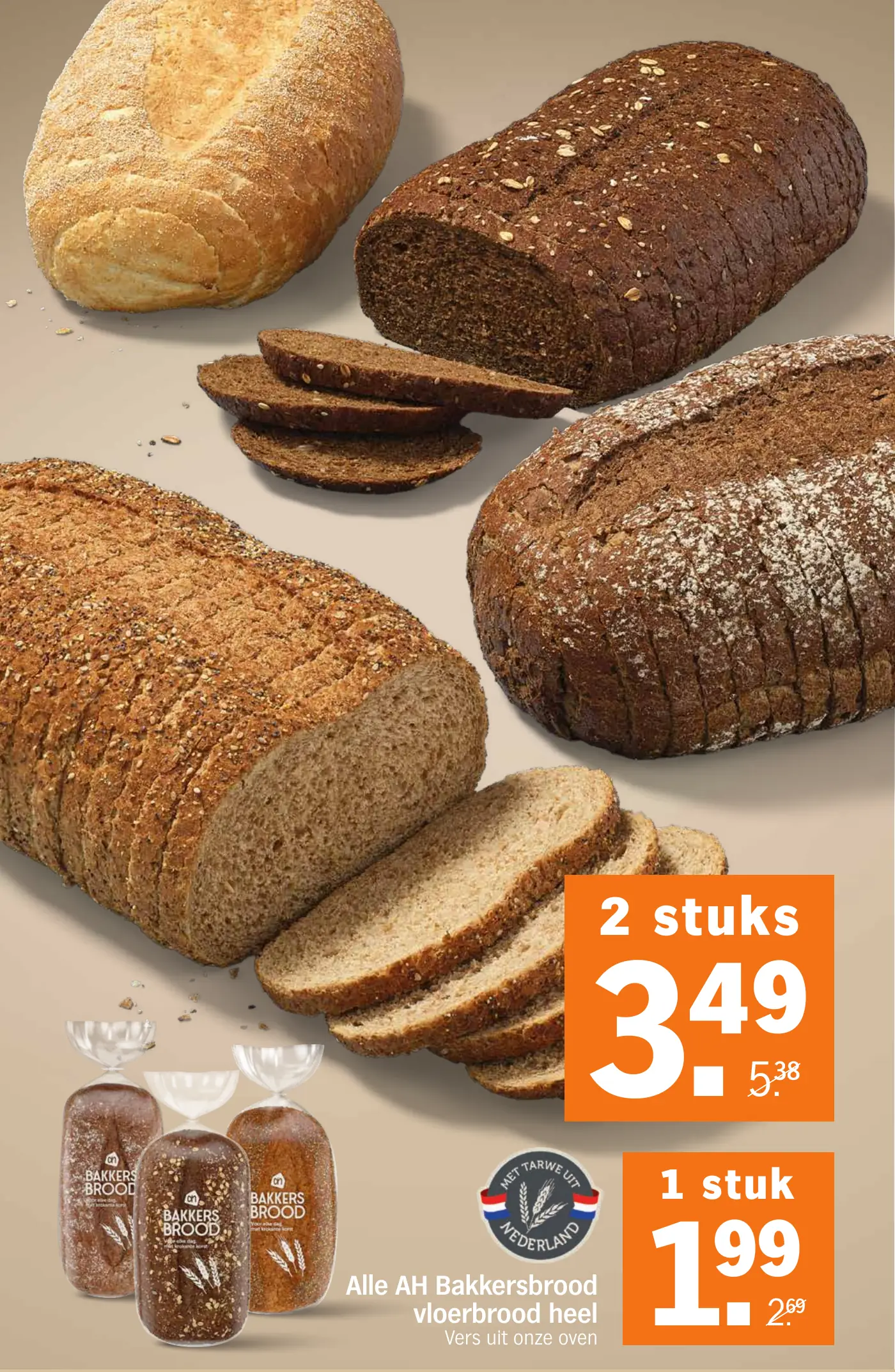 Alle AH Bakkersbrood vloerbrood heel