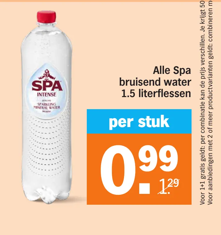 Alle Spa bruisend water 1.5 literflessen