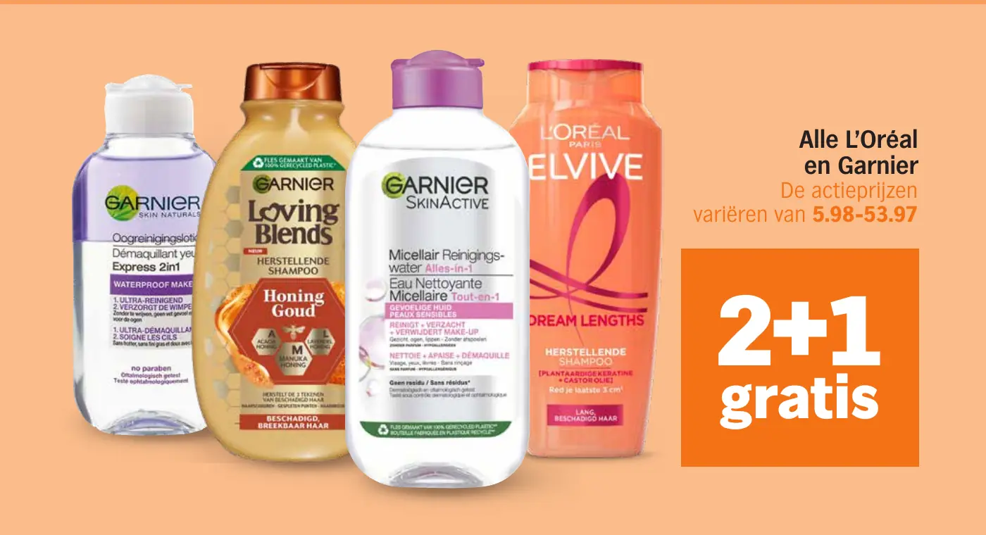 Alle L'Oréal en Garnier
