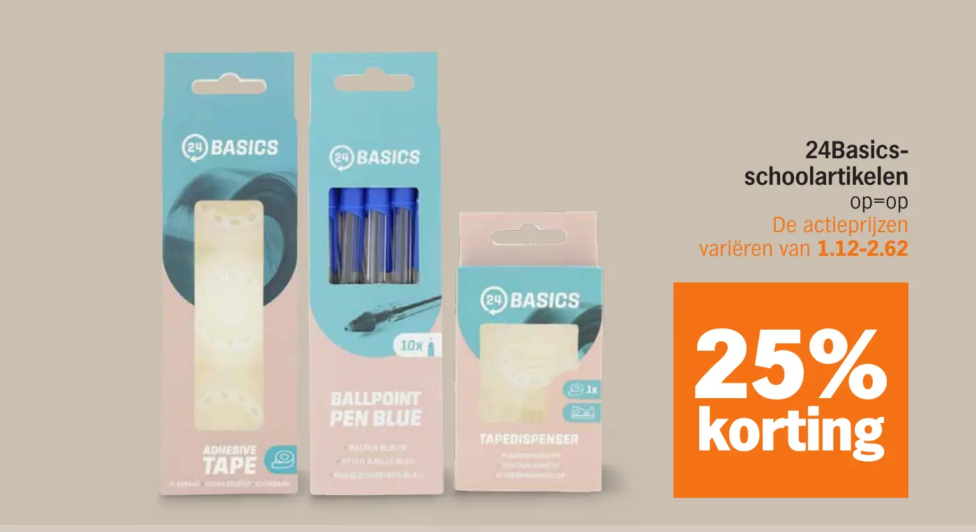 24Basics schoolartikelen