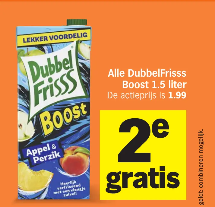 Alle DubbelFrisss Boost 1.5 liter — 1+1 gratis
