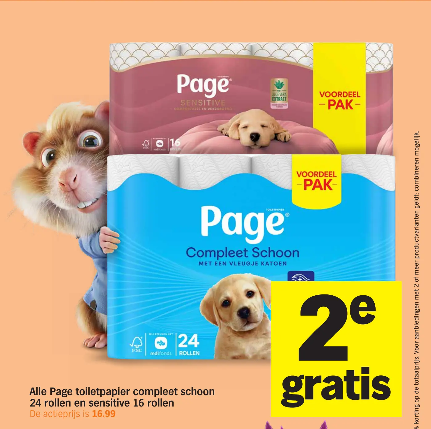 Alle Page Compleet schoon 24 rollen en Sensitive 16 rollen