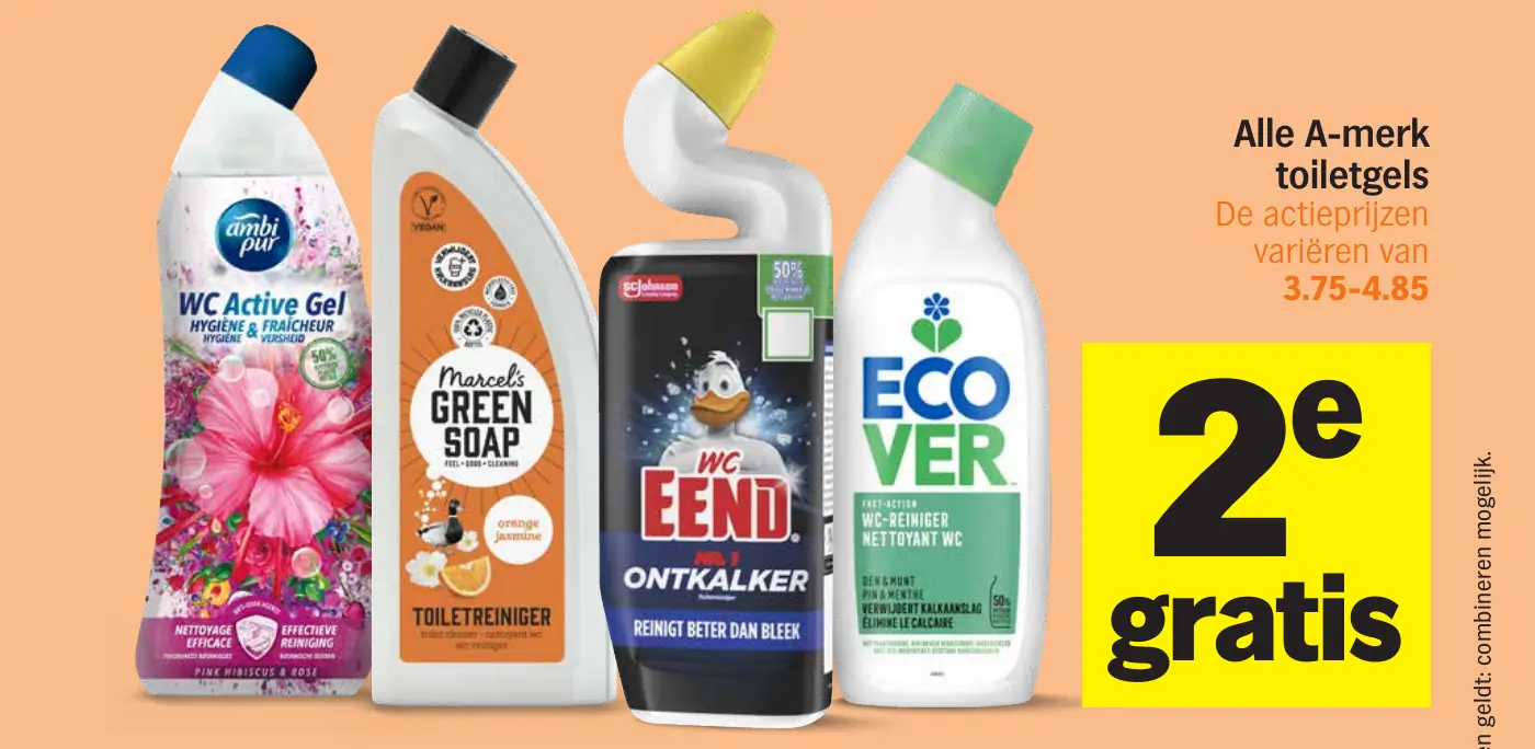 Alle A-merk toiletgels
