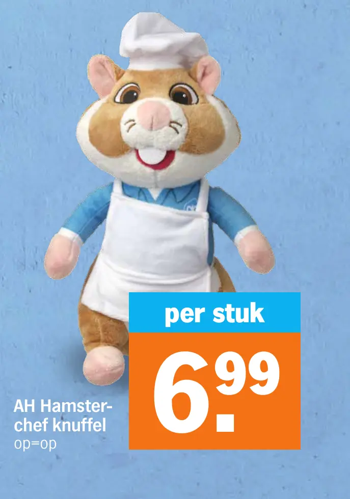 AH Hamsterchef knuffel
