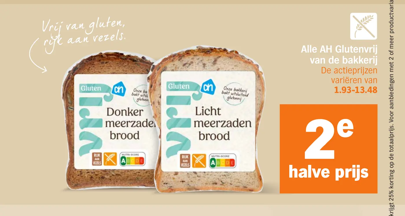 Alle AH Glutenvrij van de bakkerij