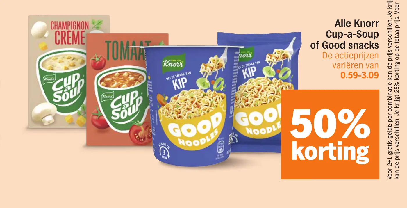 Alle Knorr Cup-a-Soup of Good snacks