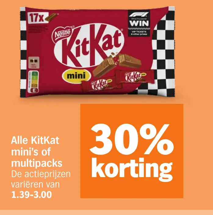 Alle KitKat mini's of multipacks