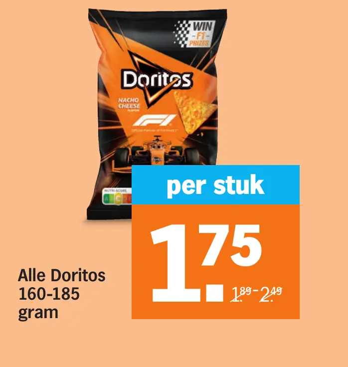 Alle Doritos 160-185 gram