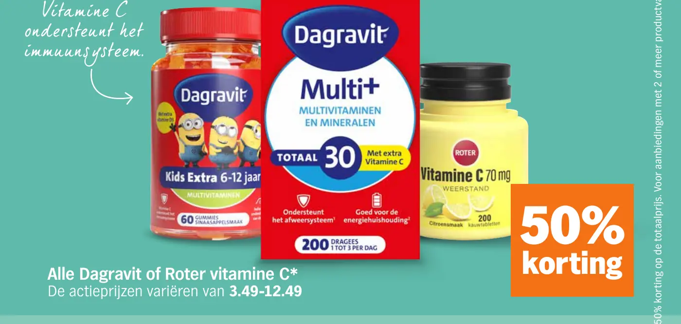 Alle Dagravit of Roter vitamine C